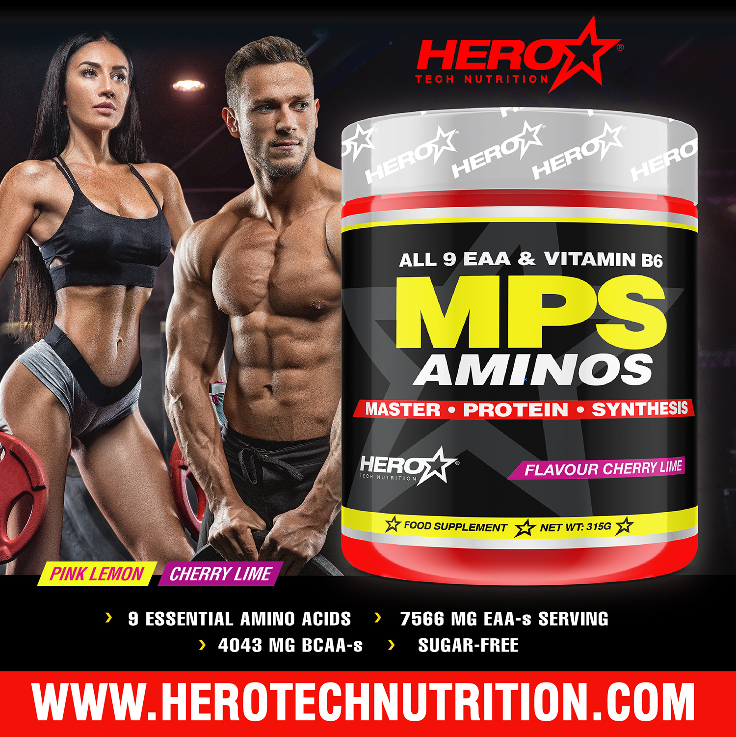 MPS AMINOS Essential amino acids HERO TECH NUTRITION HEROTECHNUTRITION